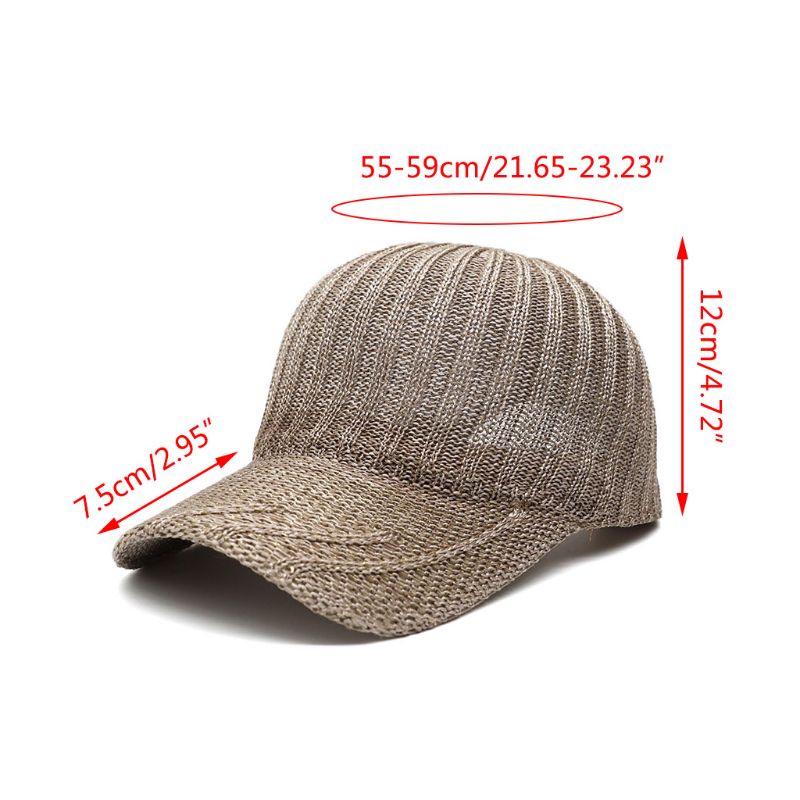 Kvinner mesh sommer strikket baseball lokk pustende mesh ensfarget snapback hatt  x7xc