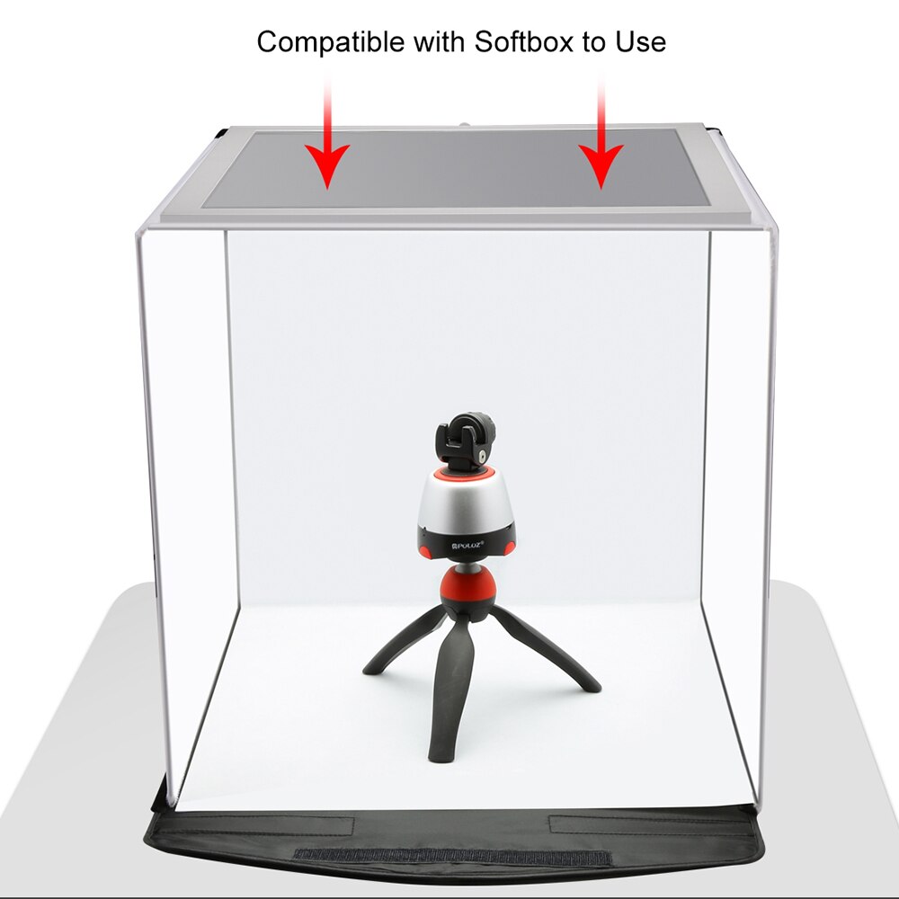 LED Photography Lighting Shadowless Softbox Bottom Light+Switch Shadow-free Adjustable Lamp Panel for Photo Shooting Tent