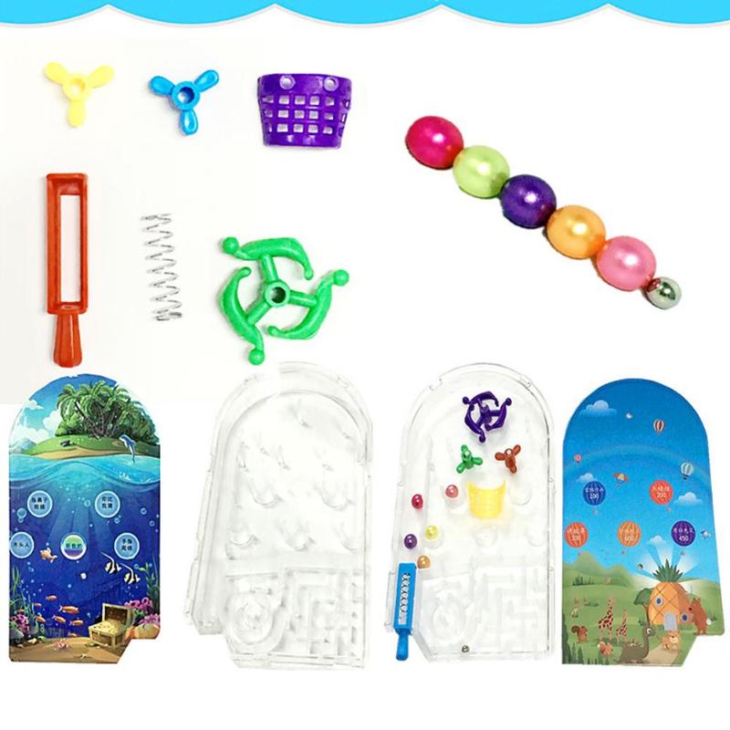 Flipper bureau labyrinthe jeu dessin animé Machine enfants par les pairs Interaction labyrinthe perles éjection jouets éducatifs aléatoire