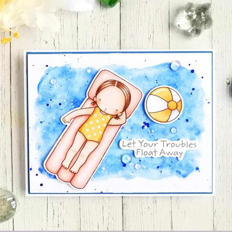 Du er mitt solskinn blandede dyr blomster blader klare stempler gjør selv scrapbooking mal 07