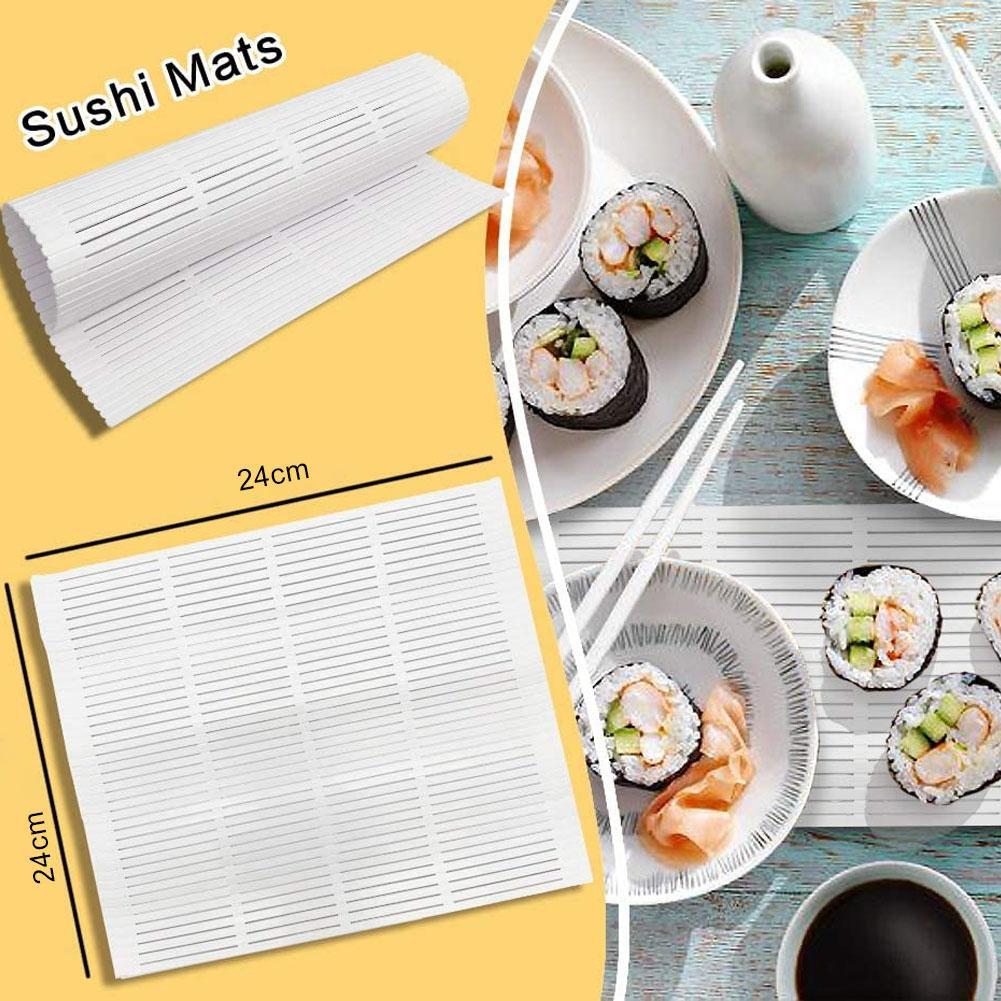 Esterilla de bambú para Sushi, herramienta de fabricante de rodillo de arroz, Onigiri, utensilios de cocina japoneses, 1 ud.