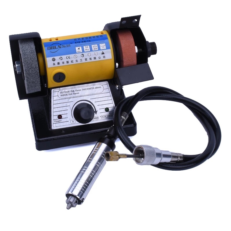 An Jieshun multi-function bench grinder engraving machine table grinding machine polishing machine jade grinding machine amber: Host handle