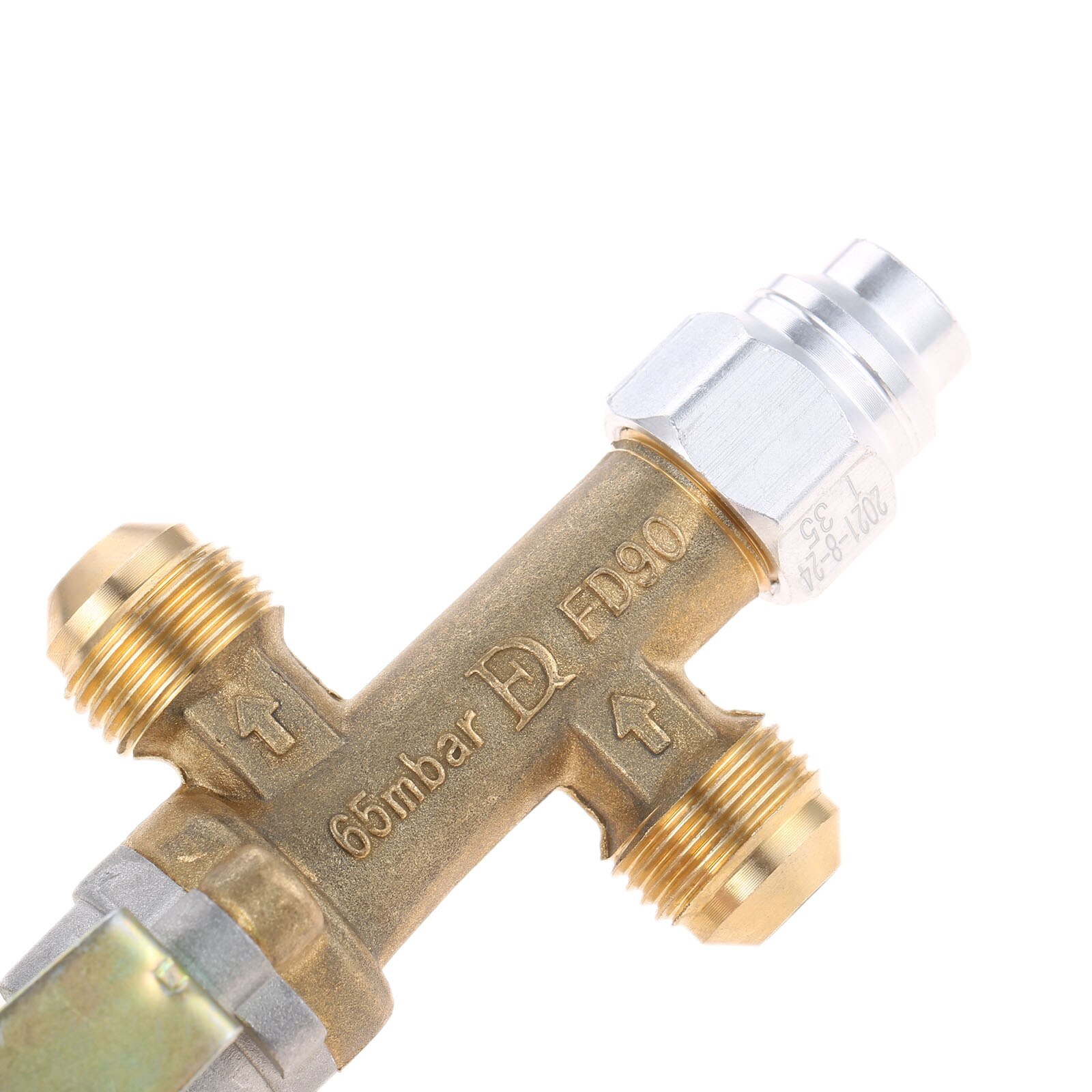 Valvola di sicurezza in ottone massiccio BBQ Grill Gas fuoco pozzo controllo riscaldatore a Gas con ingresso e uscita 3/8 NPT solenoide ondulato bassa pressione