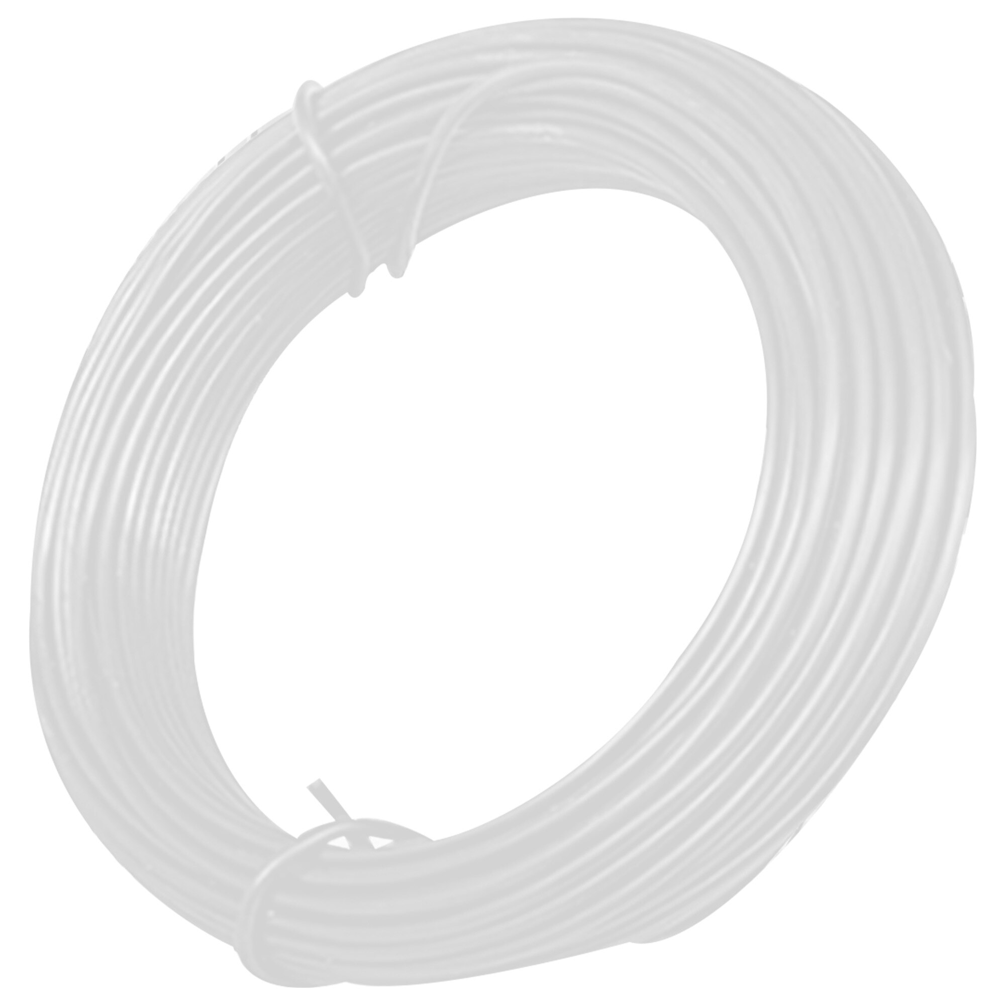 Alambre colgante para maceta de flores, alambre de hierro negro/blanco/verde para modelado de plantas, hecho a mano, alambre de soporte para maceta de flores DIY: White