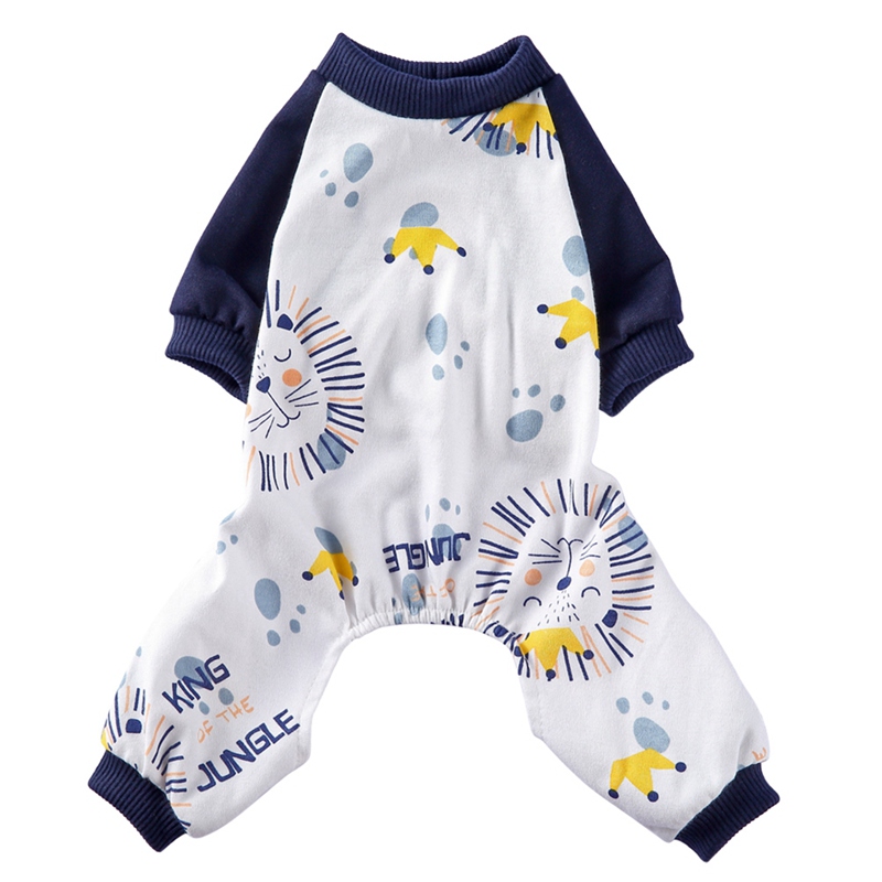 Pyjama imprimé mignon pour petits chiens, vêtements pour chats, combinaison pour chiots, manteau pour chiens, chihuahua, poméranien