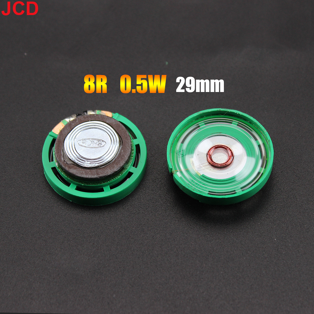 JCD 1pcs 8 /16 / 32Ohm 0.25W 0.5W Ultra-thin Doorbell horn Toy-car horn 8R 16R 32R 20 21 23 27 29 36 40 mm Diameter Speaker: green