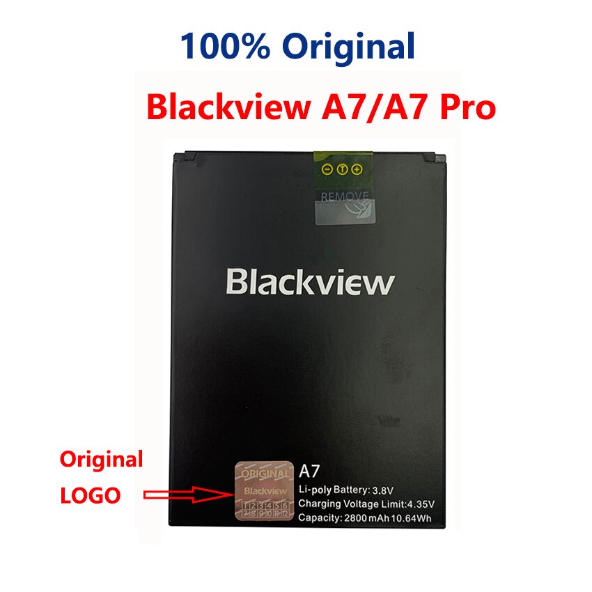 100% Original For Blackview A7 A5 A60 E7 E7S A8 Max A20 BV4000 BV5000 BV6000 BV6000S BV7000 BV8000 BV9000 Pro Phone Battery