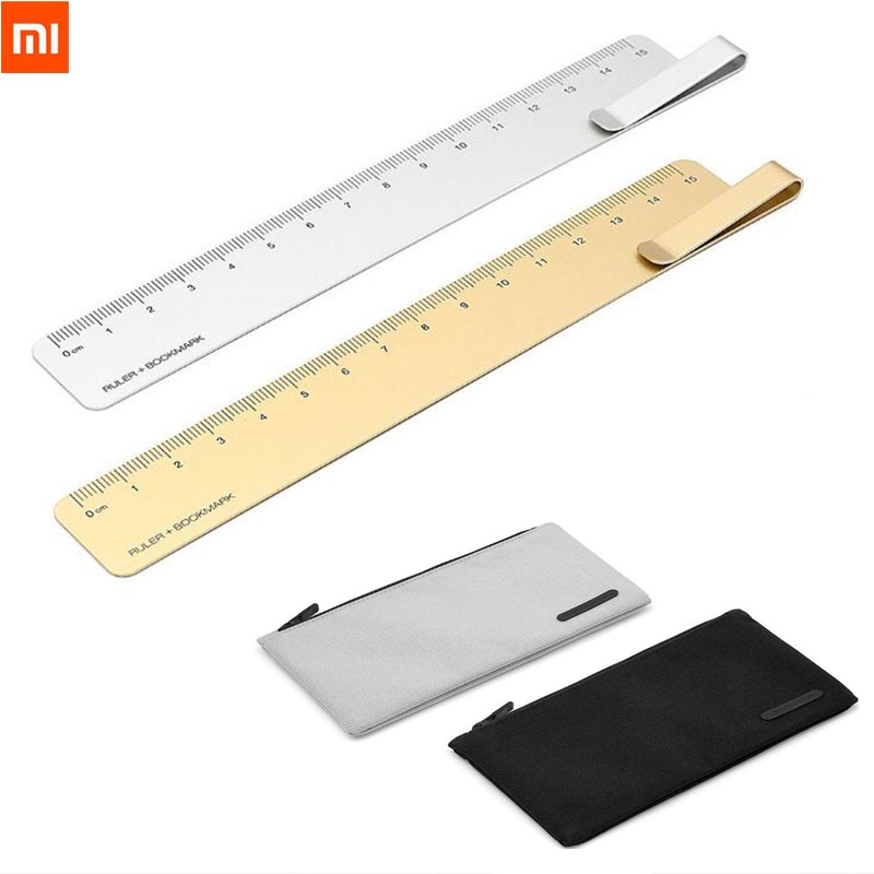 Original Xiaomi Kaco Ruma Ruler + bookmark and NOBEL Pencil Bag Storage Waterproof Pen Bag School Office Student Pencil Case