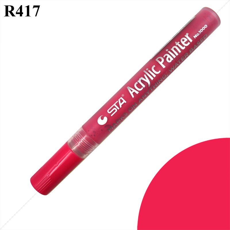 14 väriä tee itse akryylikynät mieto liner akryylimaalari tussi vedenpitävä maali tussi kynä pysyvä maali kynämerkit: R417