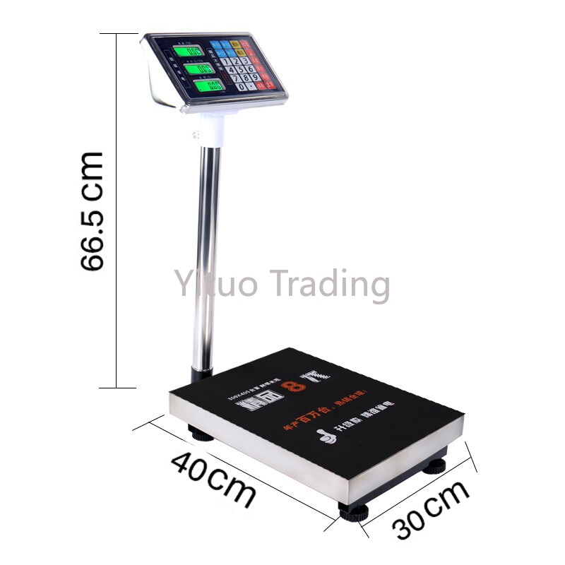 Commercial Digital Display Stainless Steel Electronic Scale Button Panel Pricing Scale Desktop Weight Scale Anti-jitter