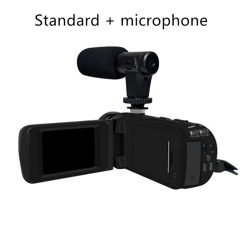 BEESCLOVER-cámara de vídeo Digital HD 1080P, videocámara con micrófono para fotografía, 16 millones de píxeles, r12: with microphone