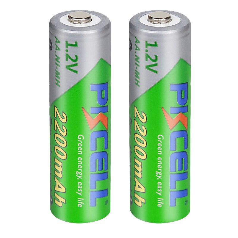 2/4 pces pkcell 1.2v 2200mah aa bateria recarregável nimh aa baixa auto descarga bateria lsd baterias pré-carregadas para brinquedos da câmera
