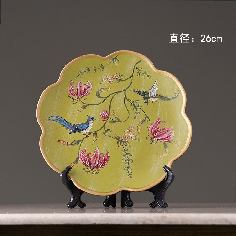 Amerikaanse Keramische Decoratieve Plaat Achtergrond Display Europese Home Restaurant Woonkamer Decoratie Muur Opknoping Plaat: 100906