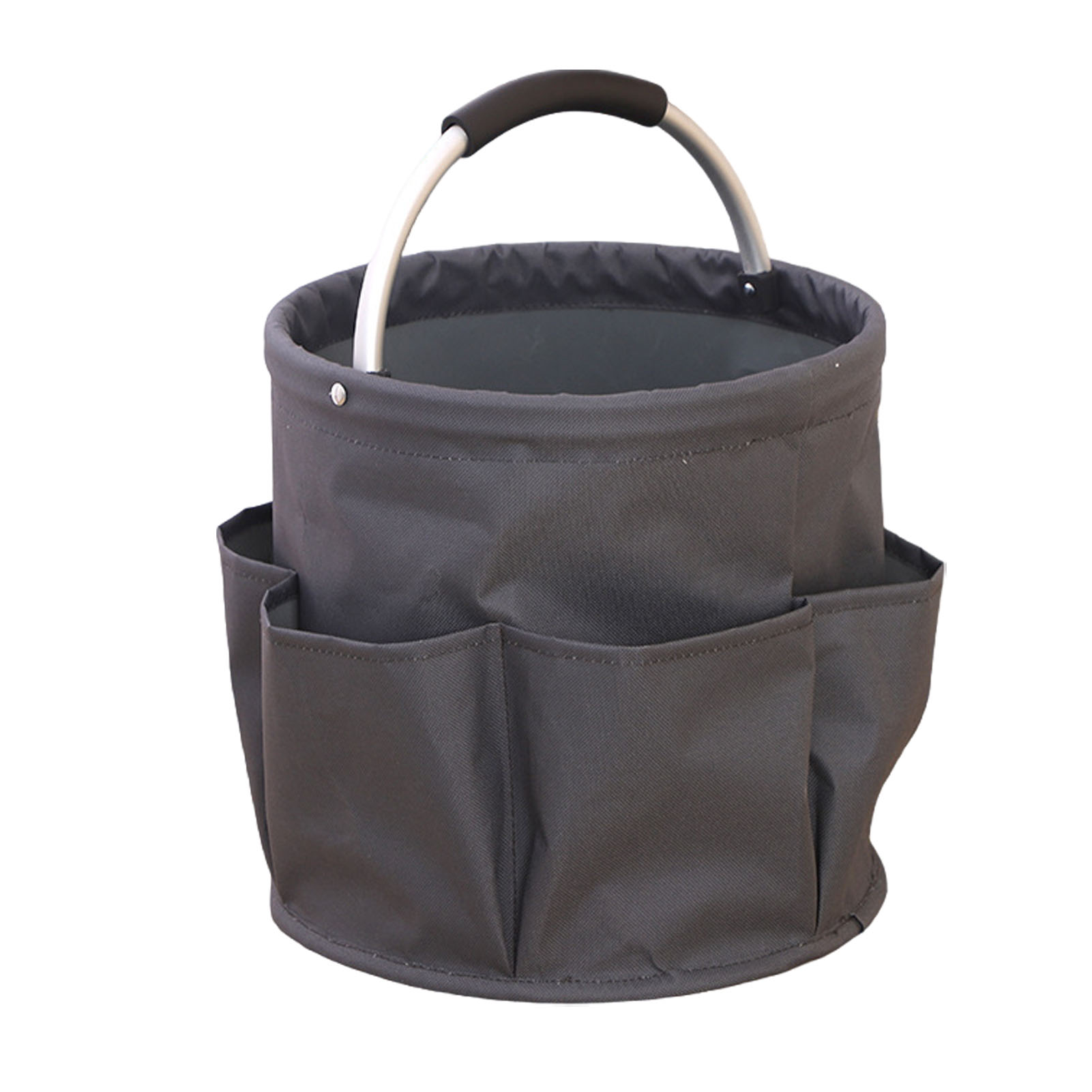 OxfordCloth Opvouwbare mand Picknicktas Wasmand Outdoor schoonmaakcaddy met handvat Reinigingstas: YELLOW