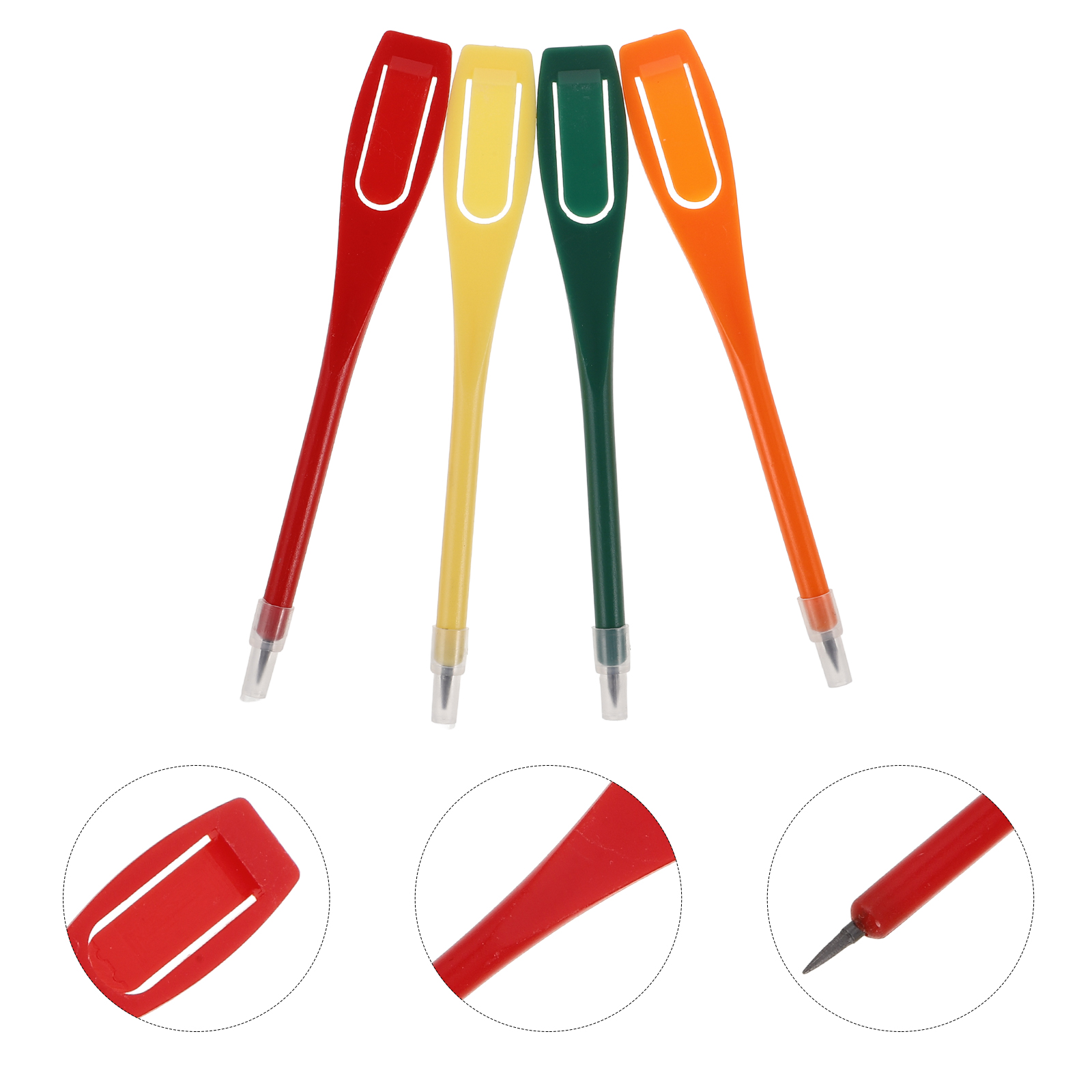20 lápices de puntuación marcadores plásticos conjunto de lápices con de clip portátil soporte de tarjeta de puntuación para torneos de golf y entrenamiento