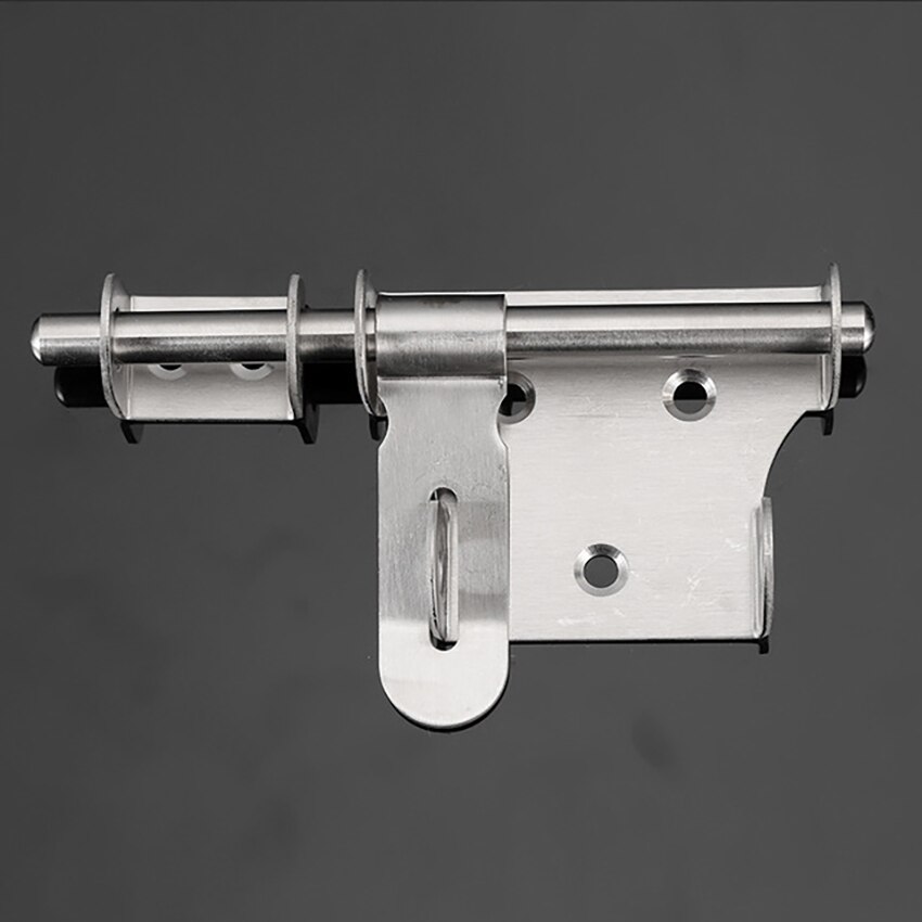 Roestvrij Stalen Deur Bouten Met Lock Gesp, Anti-Diefstal Links Rechts Bolt Gate Veiligheid Deur Klink, huishoudelijke Schuifdeur Lock Bolt