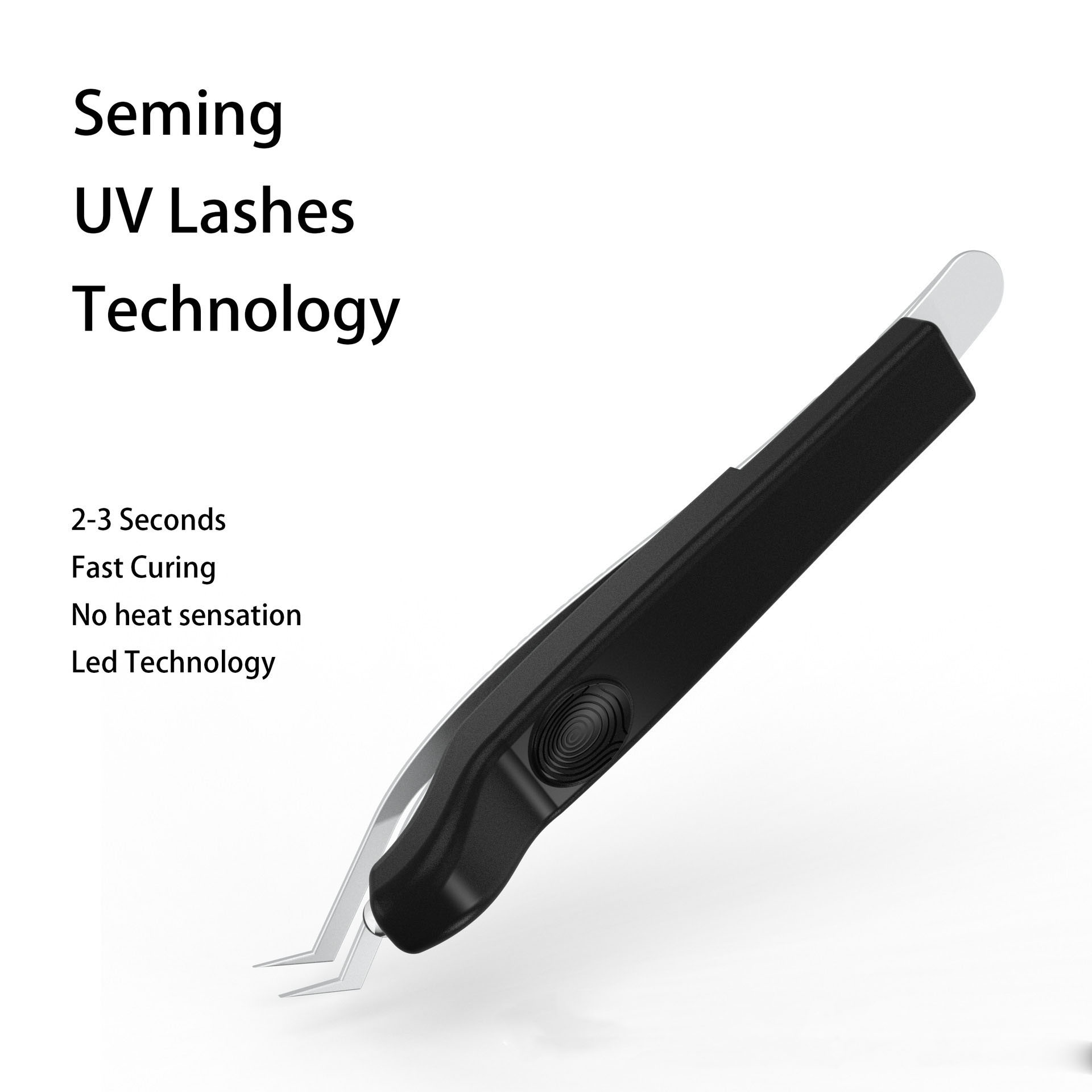 Ultraviolet (uv) pincet voor wimperverlenging, uithardingslamp met drukknop, oplaadbaar