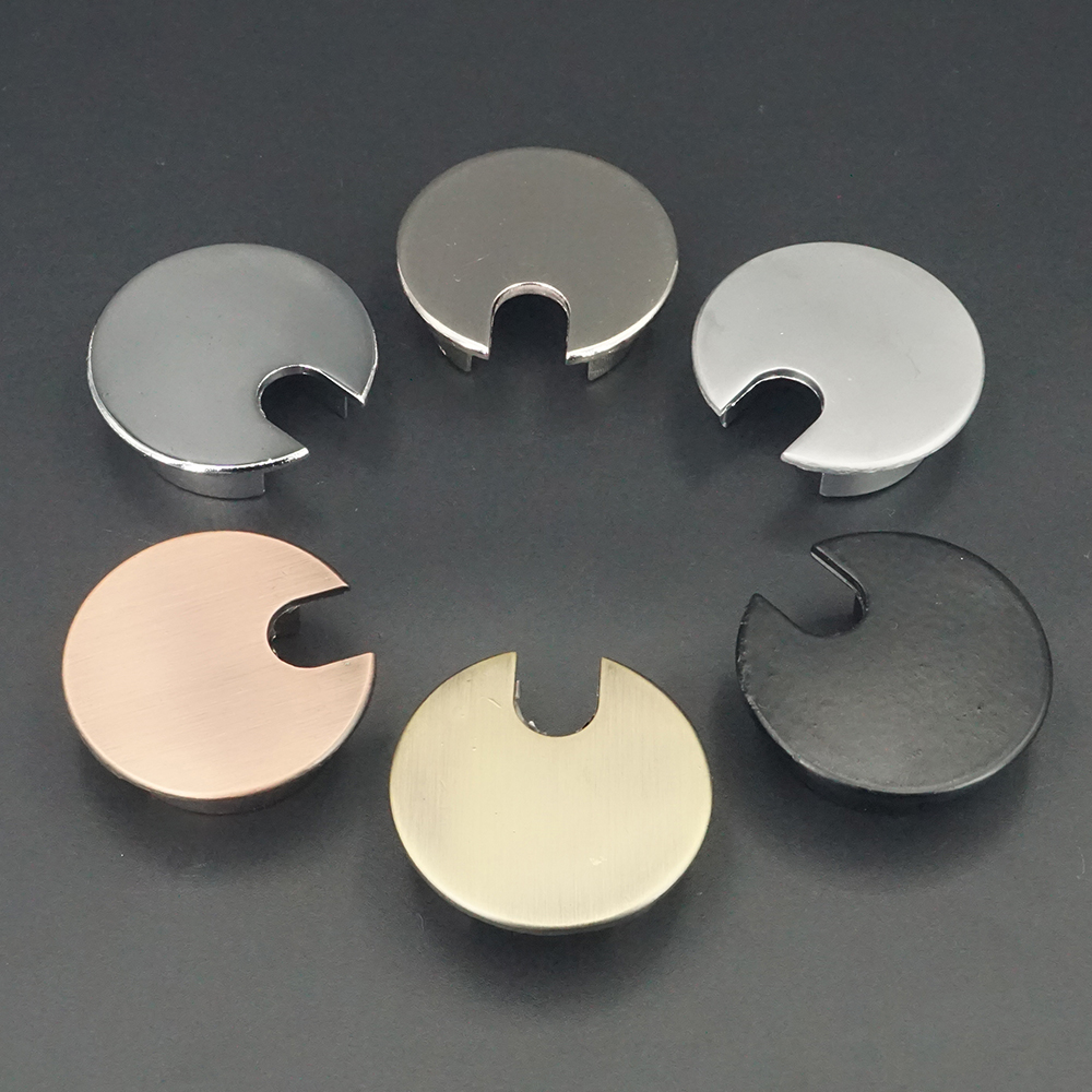 35mm Zinc Alloy Wire Hole Cover Outlet Port Table Computer PC Desk Round Cable Grommet Line Holder