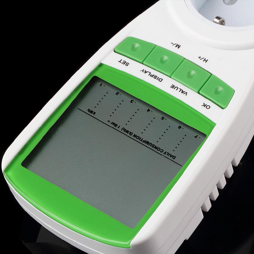 Power Meter Watt Volt Amp Frequency Monitor Analyzer 230V 50Hz European Regulaiton