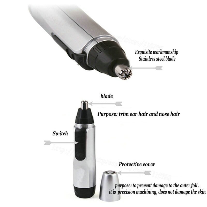 Micro Precision Eyebrow Ear Nose Trimmer Shaving Safe Face Care Clipper Trimmer For Nose Hair Trimer For Man/Woman Nose Ear Hair
