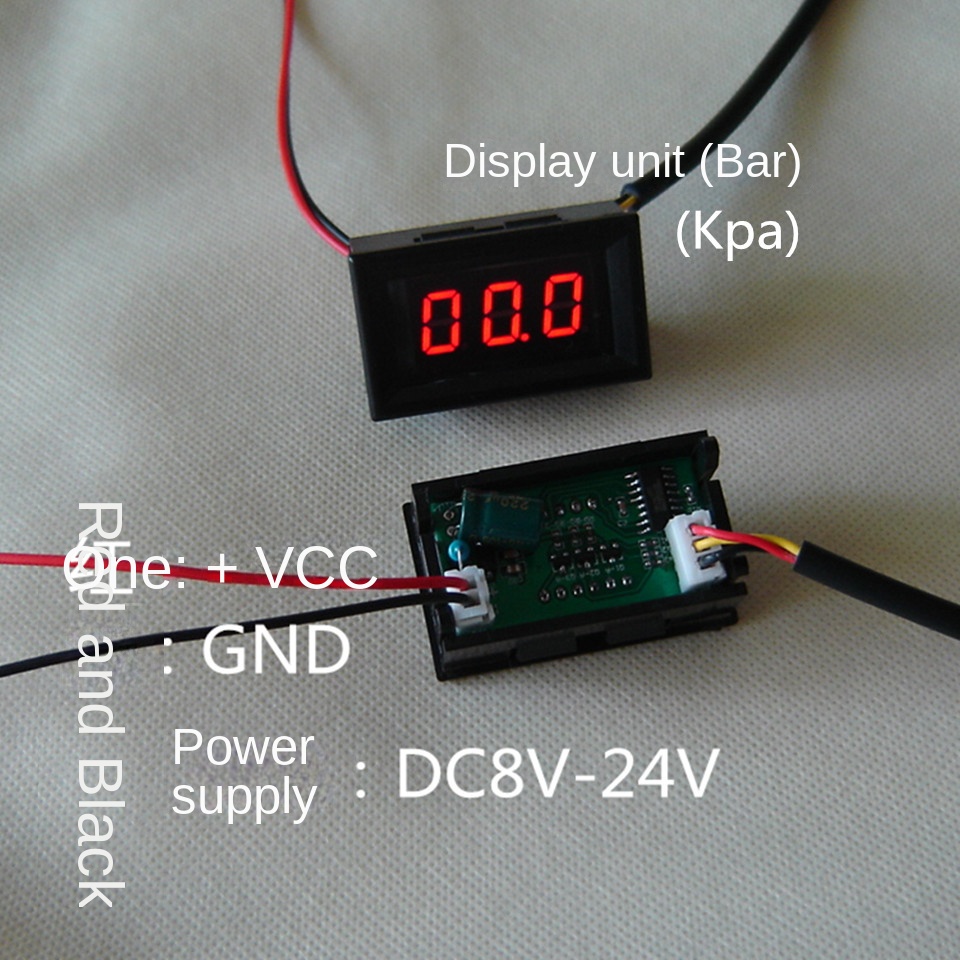Digital pressure gauge Small panel mounted pressure gauge Accu pneumatic shock digital pressure