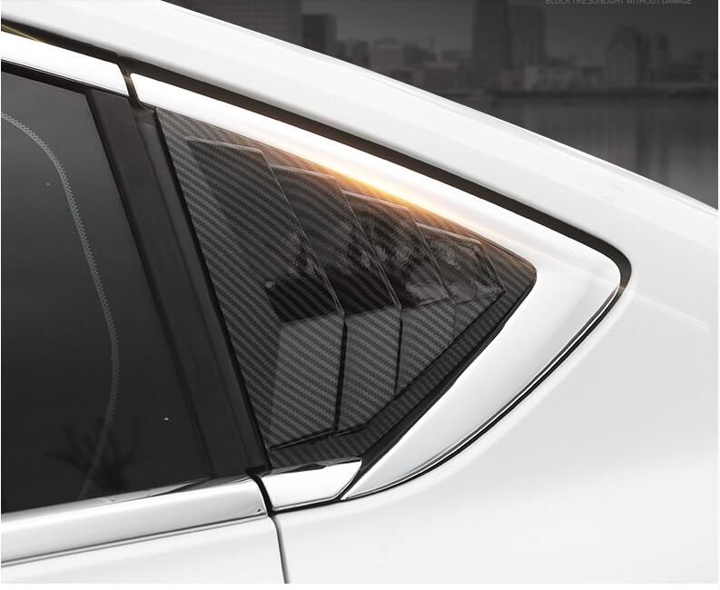 For opel Insignia Sedan ABS Rear Door Window shades Louver Frame Window Sill Molding Cover Sticker Trim