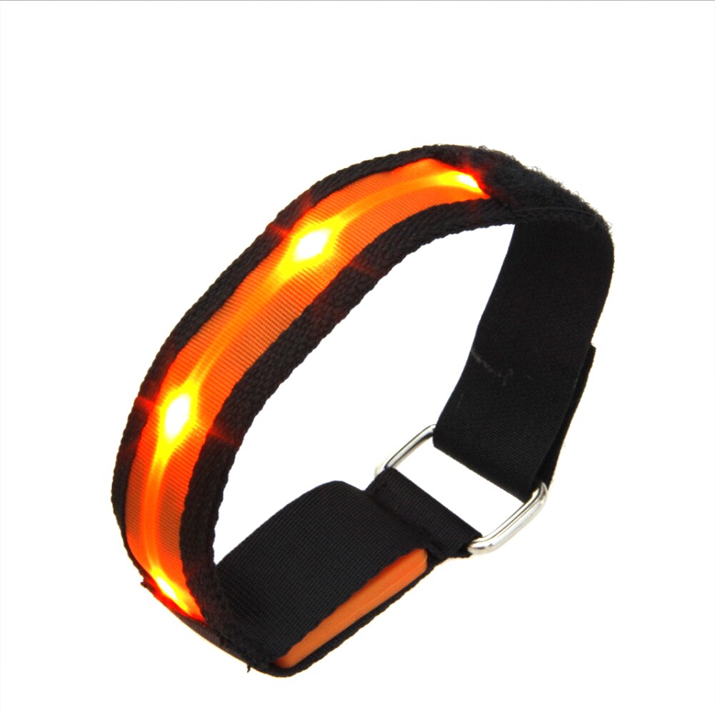 LED Armband Running Armband Flashing Safety Light Band for Running Cycling Jogging Night Walking S7JN: Orange