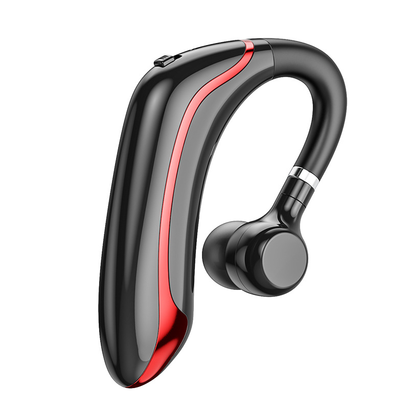 Wireless Bluetooth Headset with Fast Charging Long Battery Life Noise Cancelling Ear-Hook Universal Single-Ear Earpiece: WHITE