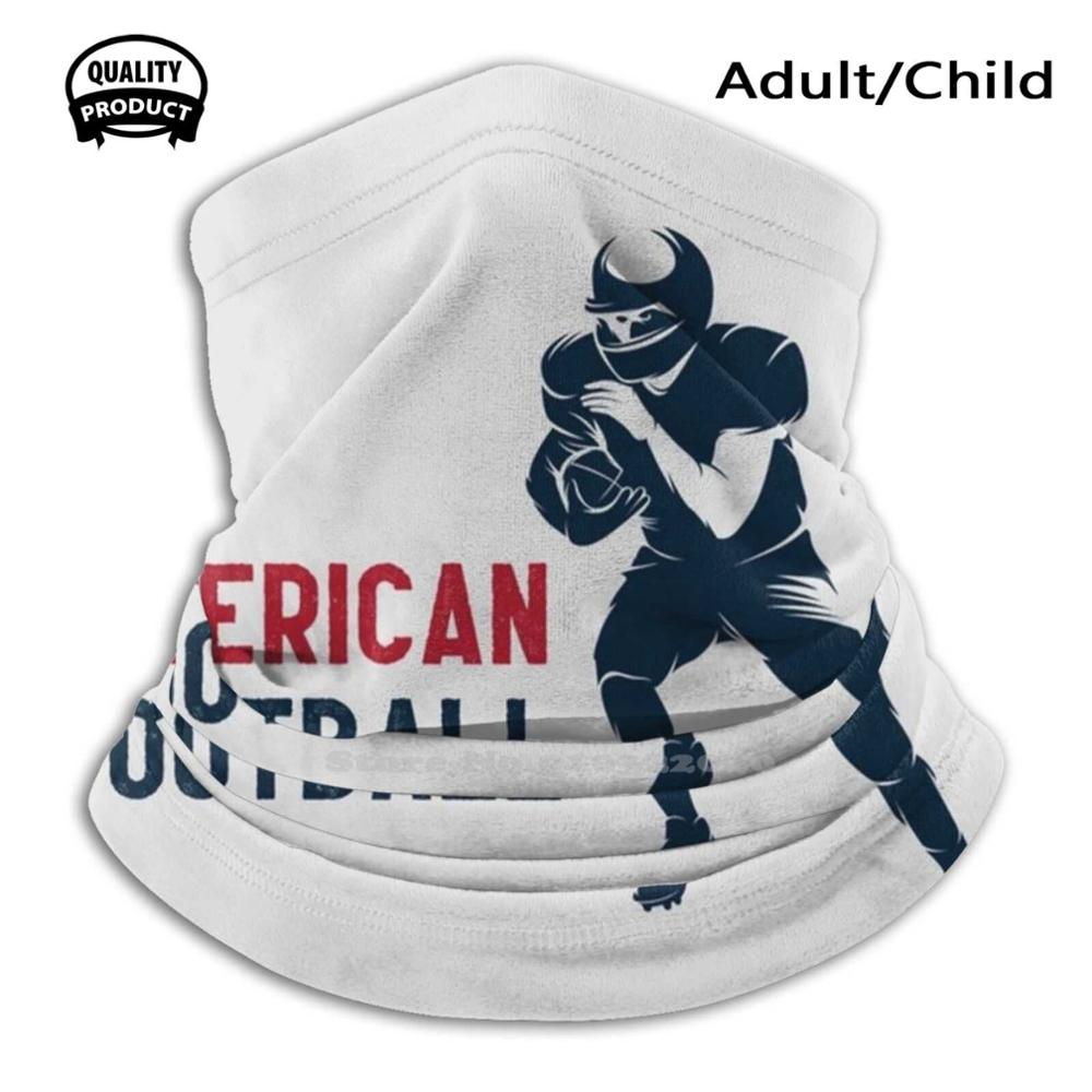 American Football Windproof Sport Mouth Neck Scarf Muffler American Football Merry Christmas American Football Tablet Cases: Scarf Mask / Adult Size