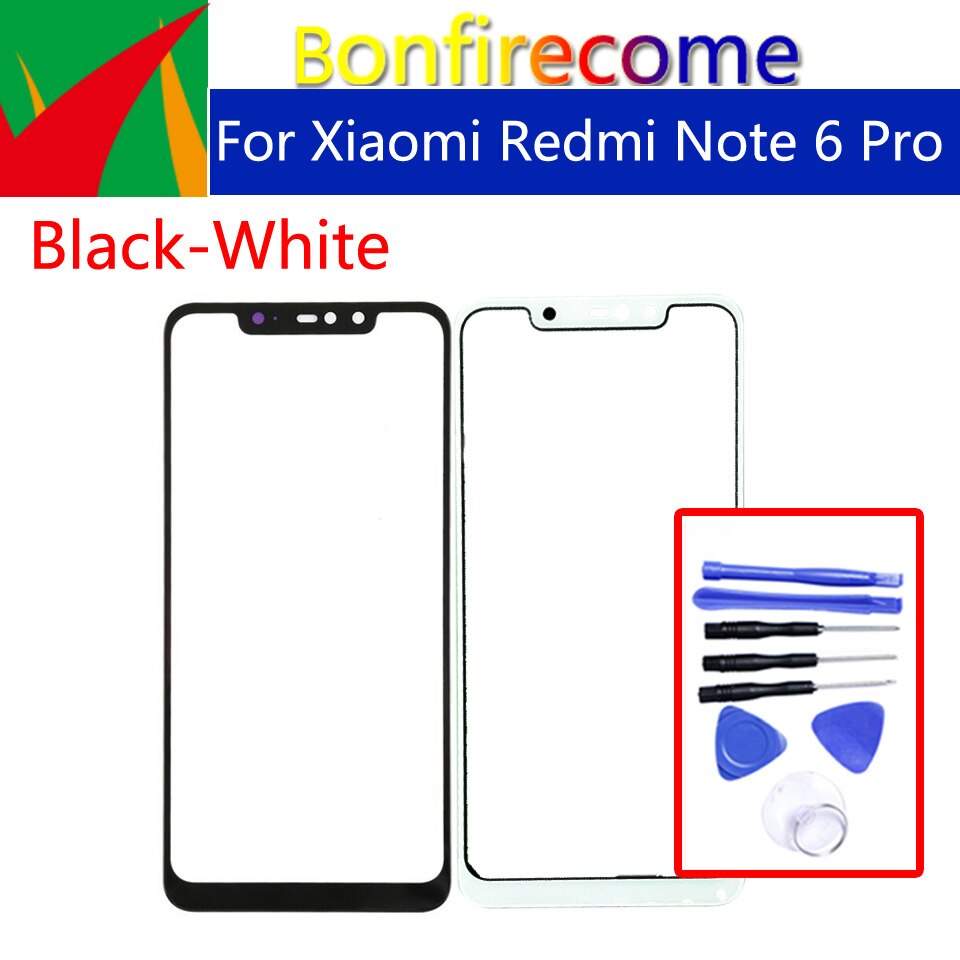 6.26 "Touchscreen Voor Xiaomi Redmi Note 6 Pro \ Note6 Pro Touch Screen Voorpaneel Glas Lens Lcd Outer glas