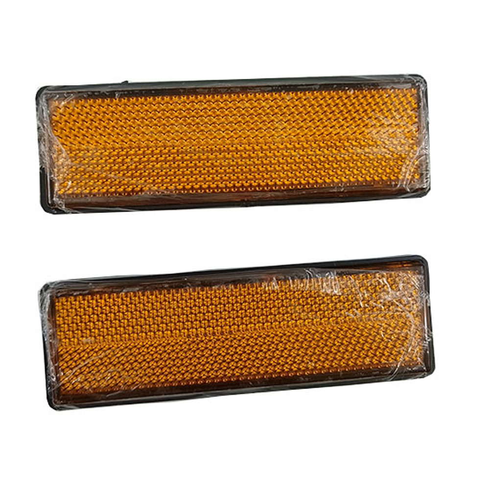 Universal- Für ATV Schmutz Fahrrad Rolle 2 Stücke Motorrad Rechteck Kunststoff Reflektoren Gabel Bein Reflektor Reflektierende Aufkleber