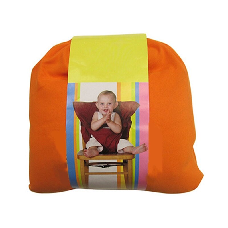 Harnas Zetel Praktische Veiligheid Harnas Stoel Accessoire Voor Peuter Doek Draagbare Hoge Stoel Handig Baby Accessoire: Orange