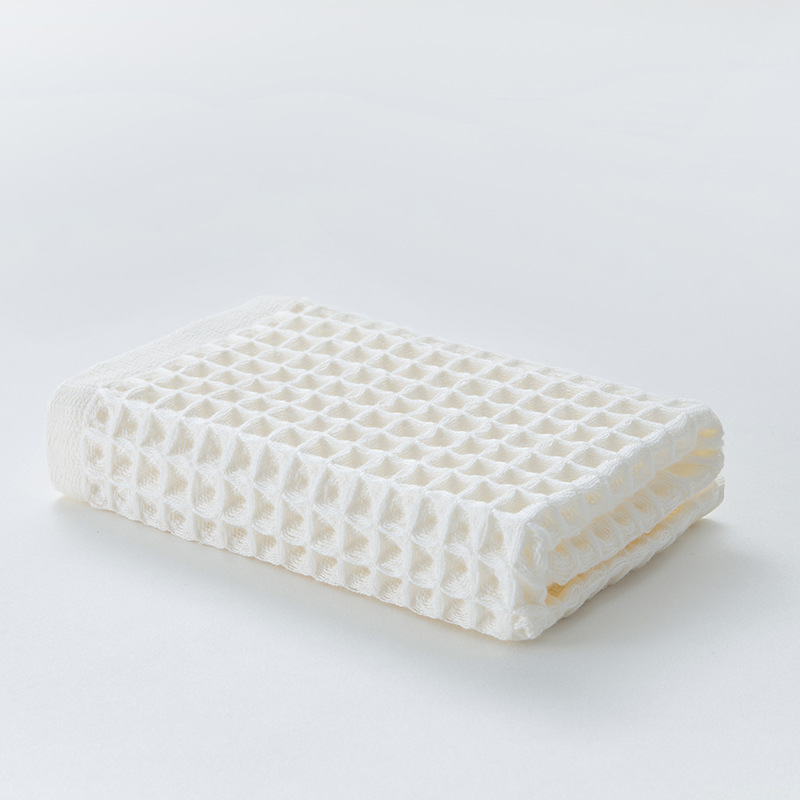 1 stks Wafel Zachte Gezicht Handdoeken voor Volwassenen Plaid Handdoek 100% Katoen Gezichtsverzorging Badkamer Gereedschap Sport Haar Handdoek 34*34 cm Vierkant: Black