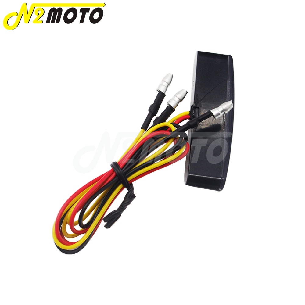 Luces LED traseras de 12V para motocicleta, 9 lámparas con luz de advertencia Universal para ATV Quads, Calle y Moto