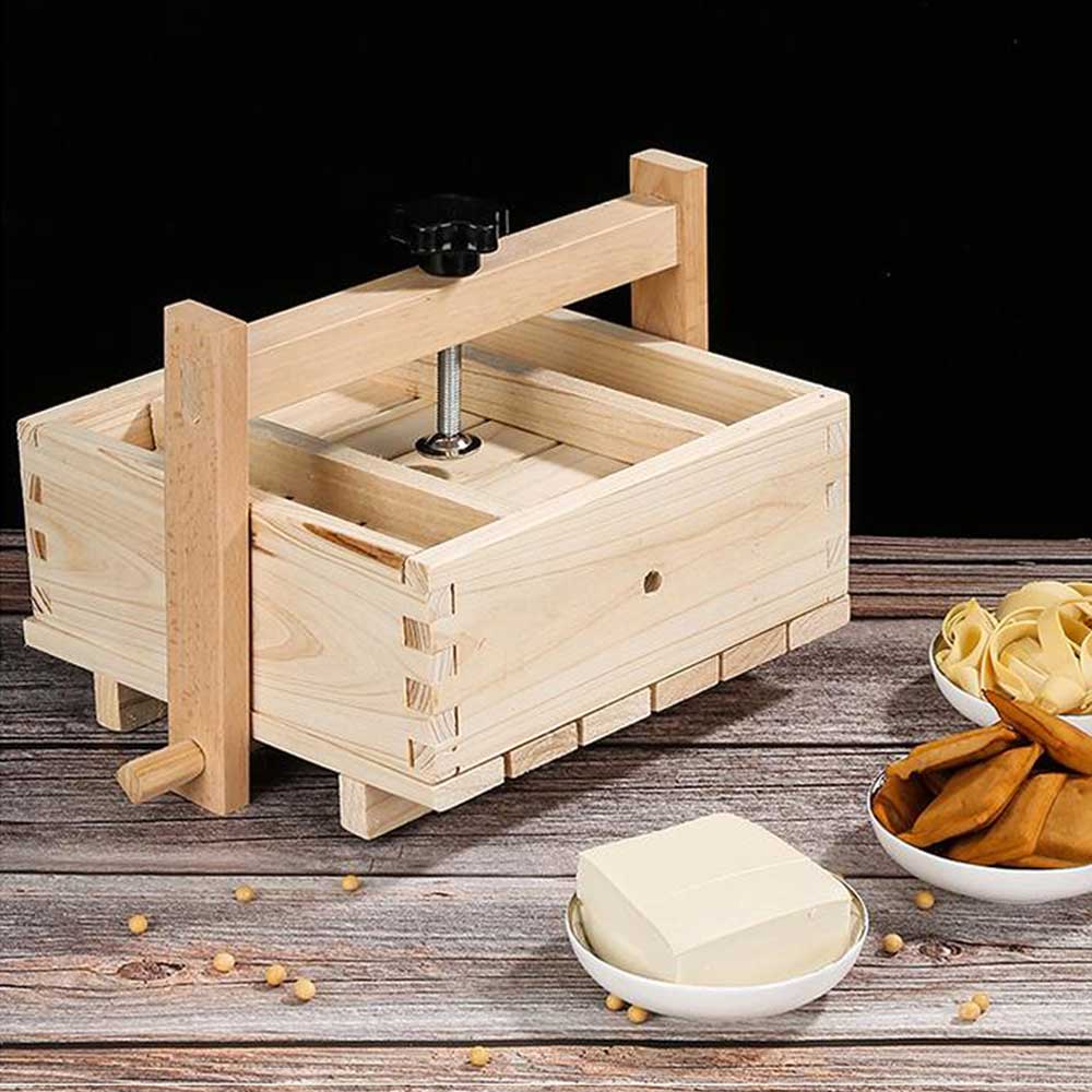 DIY Wooden Press Mould Sets Homemade Cheese Tofu Mold Soybean Curd Making Kitchen Accessories Cooking Tools Removable Equipment