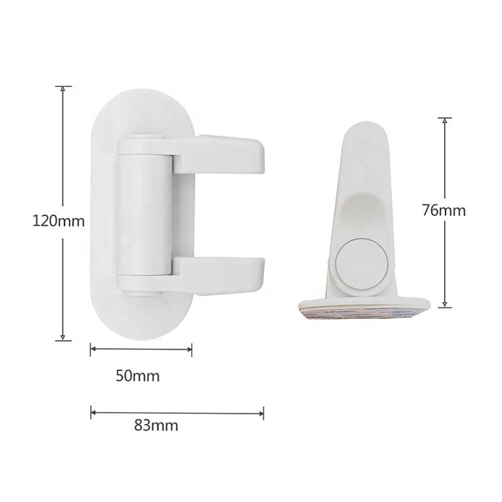 Pestillo de seguridad adhesivo de puertas a prueba de niños de rotación de 180 grados duradero práctico pestillo de ventana seguro multifuncional
