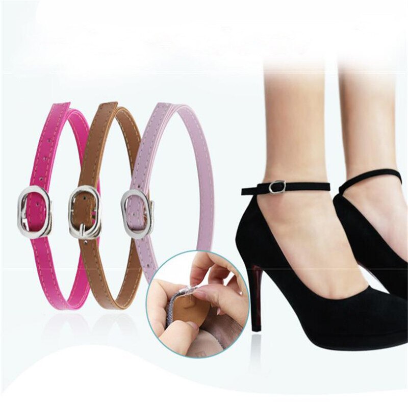 1 paio di lacci regolabili alla moda per tacchi alti cintura per scarpe caviglia che tiene le donne allentate fascio antiscivolo lacci cinturini cinturino