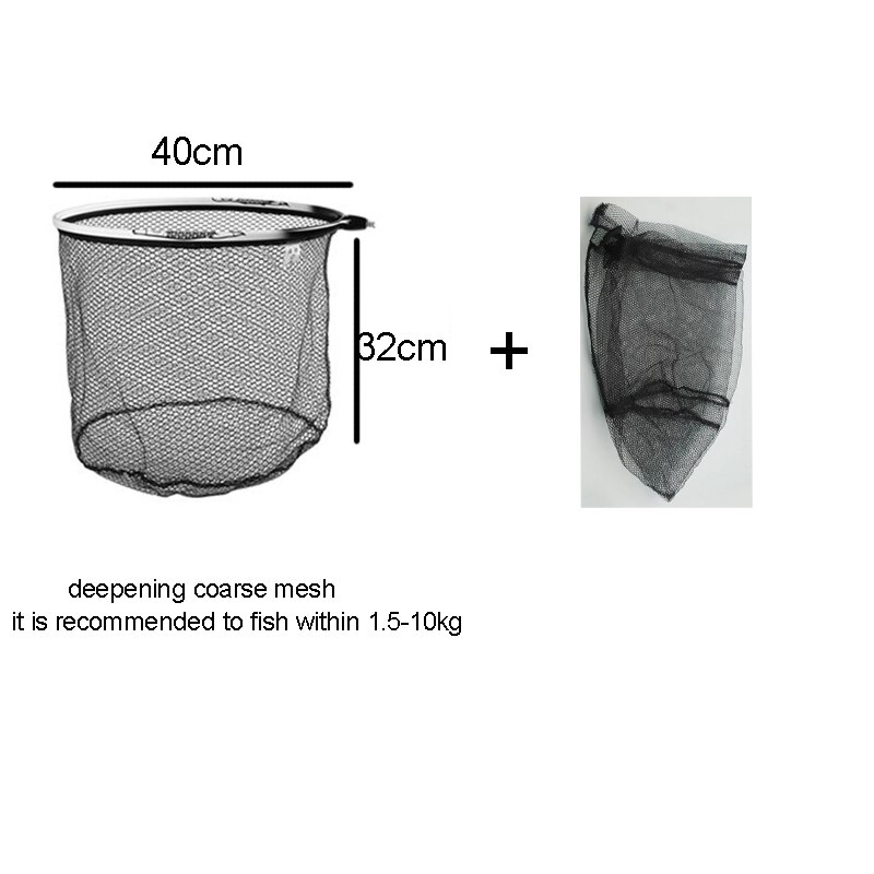 Head Fishing Nets Brail Nano Titanium Alloy Landing Net Removable Hand Net Anti-adhesive Hook Fishing Accessories B358