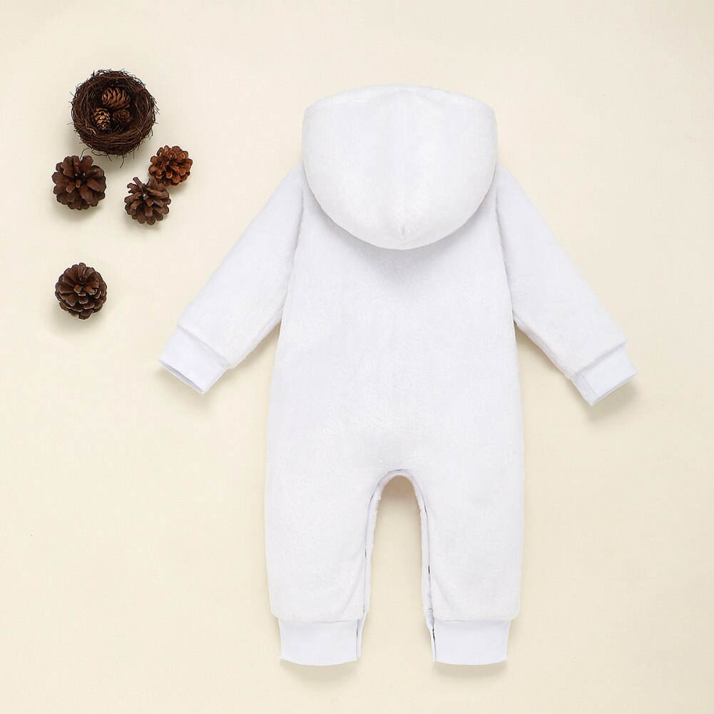 Citgeett Autunno Autunno Del bambino di Natale Della Ragazza del Ragazzo Vestiti di Inverno con Cappuccio in mucchio Pupazzo Di Neve Di Natale Vestito di Natale Abbigliamento