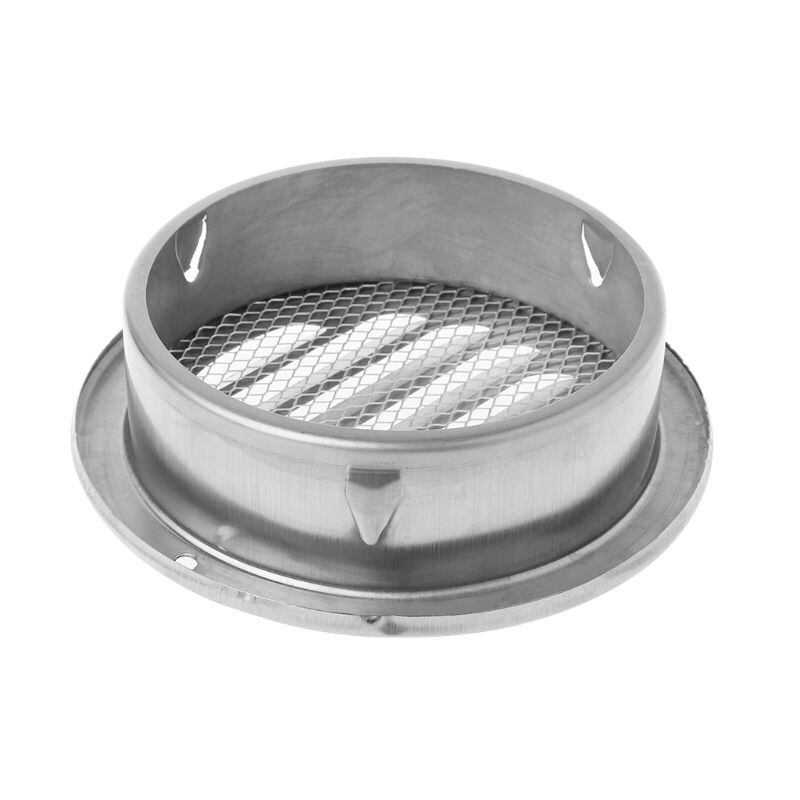 TTLIFE Stainless Steel Exterior Wall Air Vent Grille Round Ducting Ventilation Grilles 70/80/100/120mm Air Vent