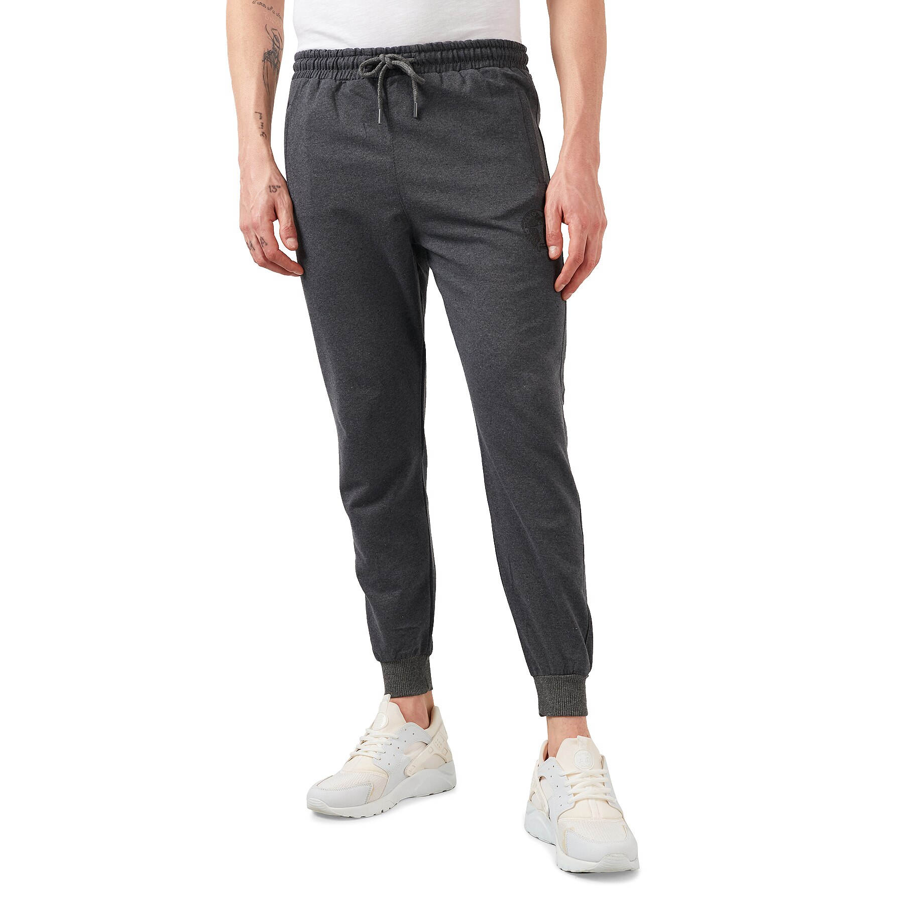 Buratti Baumwolle Gelenk Zwickel Taschen Jogginghose MÄNNER VERFOLGEN ANZUG SECHS 568 R207A: XS / Anthrazit Heidekraut