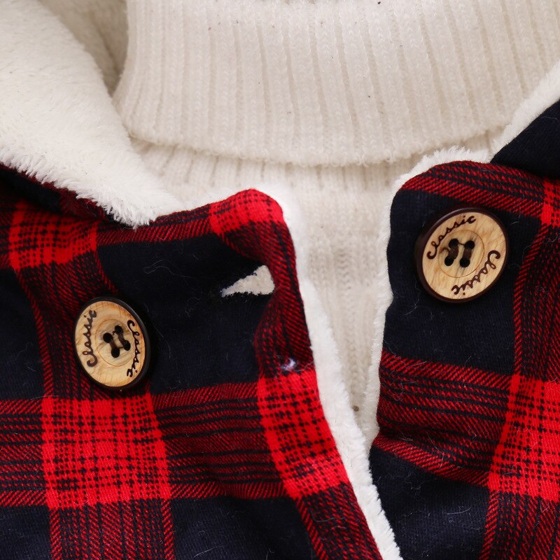 Kinderjassen winter fleece outdoor voor jongens capuchon warme kinderen jongen vos oor windjack herfst casual baby jongen geruite jassen