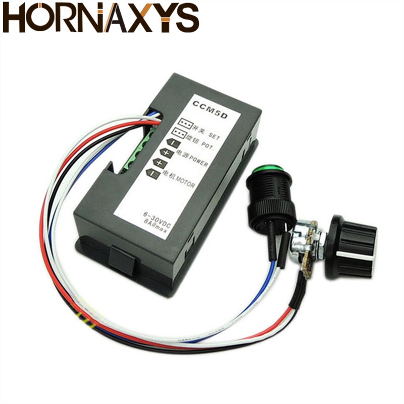 16kHz DC 6V-30V PWM DC Motor Speed Controller Adjustable LED Motor Speed Regulator Fan Light Dimmer Control Switch 12V 24V 6A 8A