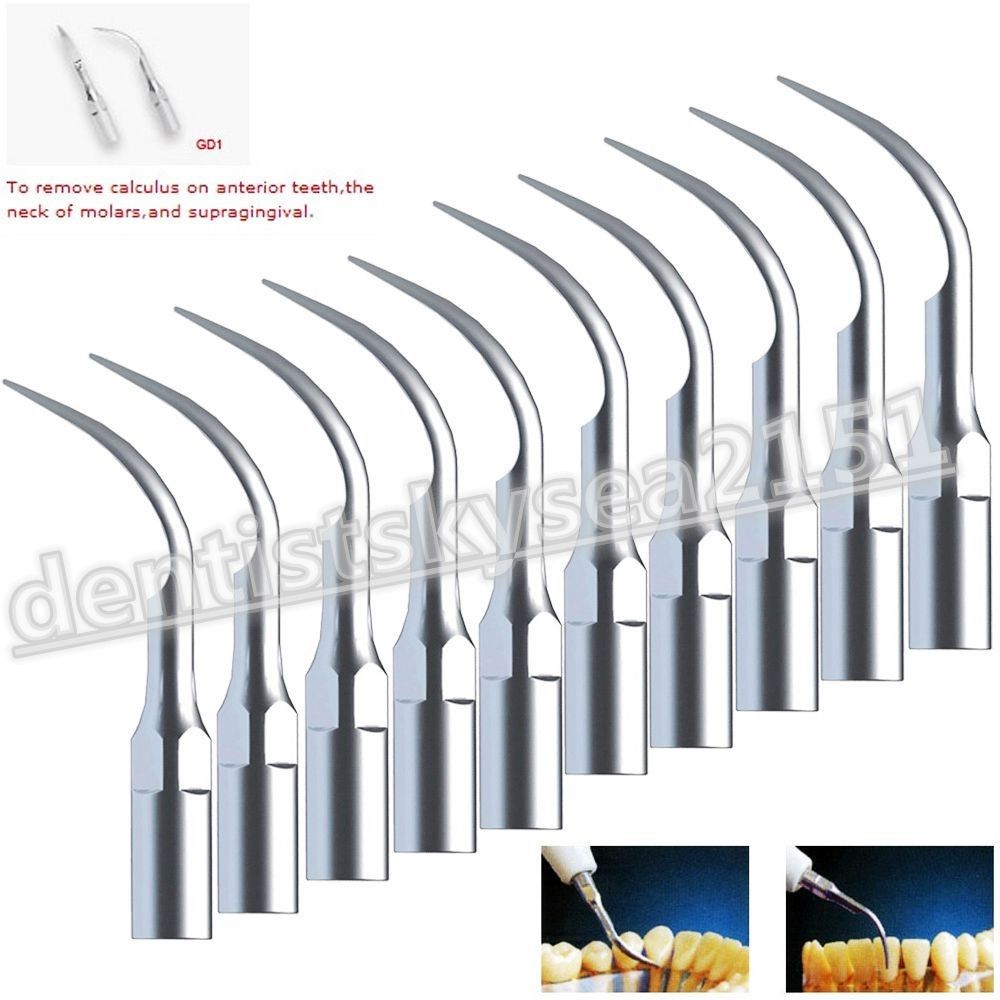 10 stks Dental Ultrasonic Piezo Scaler Tips GD1 fit DTE SATELEC Scaler Handstuk EEN