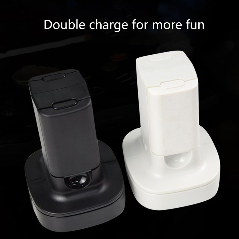 Dual Charger Charging Dock Station Rechargeable Battery for X-box 360 Gamepad