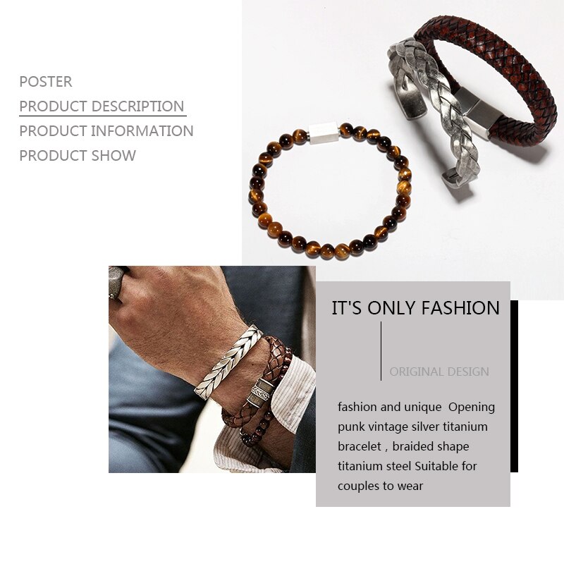 men bangles/Stainless Steel/Vintage/leather/Bangles Bracelets Twisted Braiding titanium Wires Cuff bangle amazing price