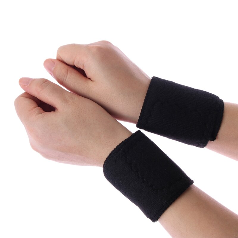 Magnetic Therapy Self-Heating Wrist Support Brace Wrap Heated Hand Warmer Compression Pain Relief Wristband Belt M17