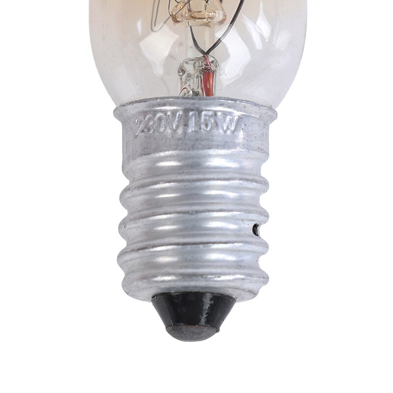 Bombilla de horno de alta temperatura, 15W, 300 grados Celsius, luz para microondas, E12/E14/E17, tostadora, Bombilla de vapor, 230V, 360LM
