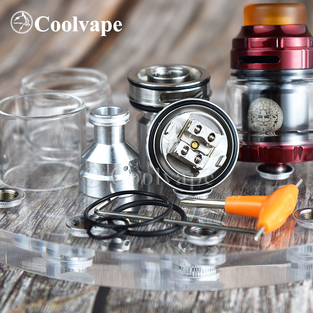 coolvape Zeus RTA Atomizer 3.5ml 4.5ml 510 thread vape tank with vaporizer rta rebuildable e cigatomizer vs Zeus X mesh RTA