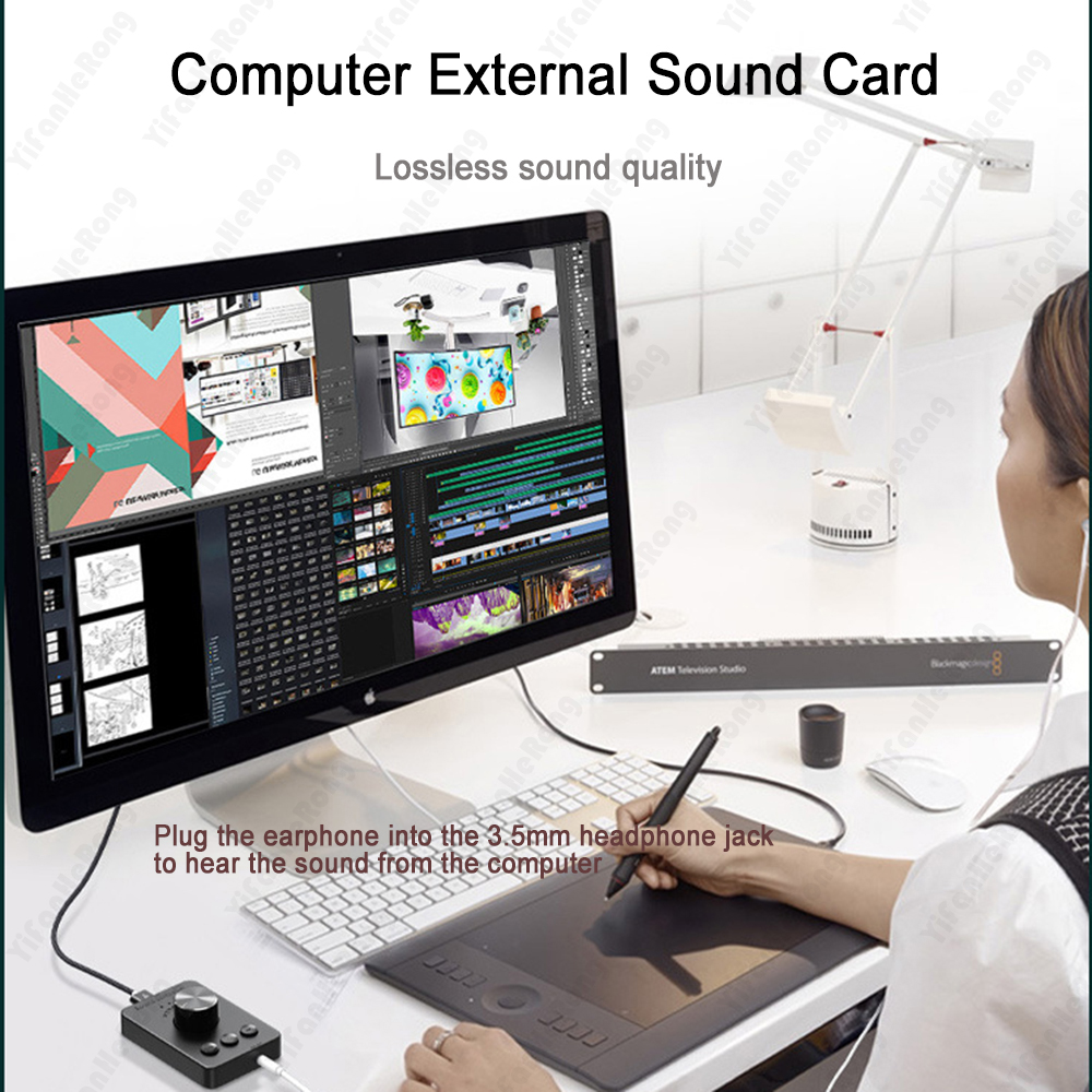 Botão de controle de volume usb-conveniente controlador de volume de alto-falante multimídia pc e mudo de uma tecla compatível com bluetooth 5.1
